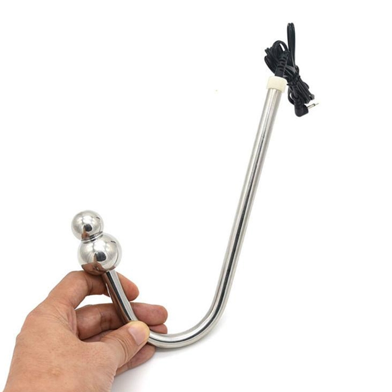 Electro Shock Stainless Steel Anal Hook Sex