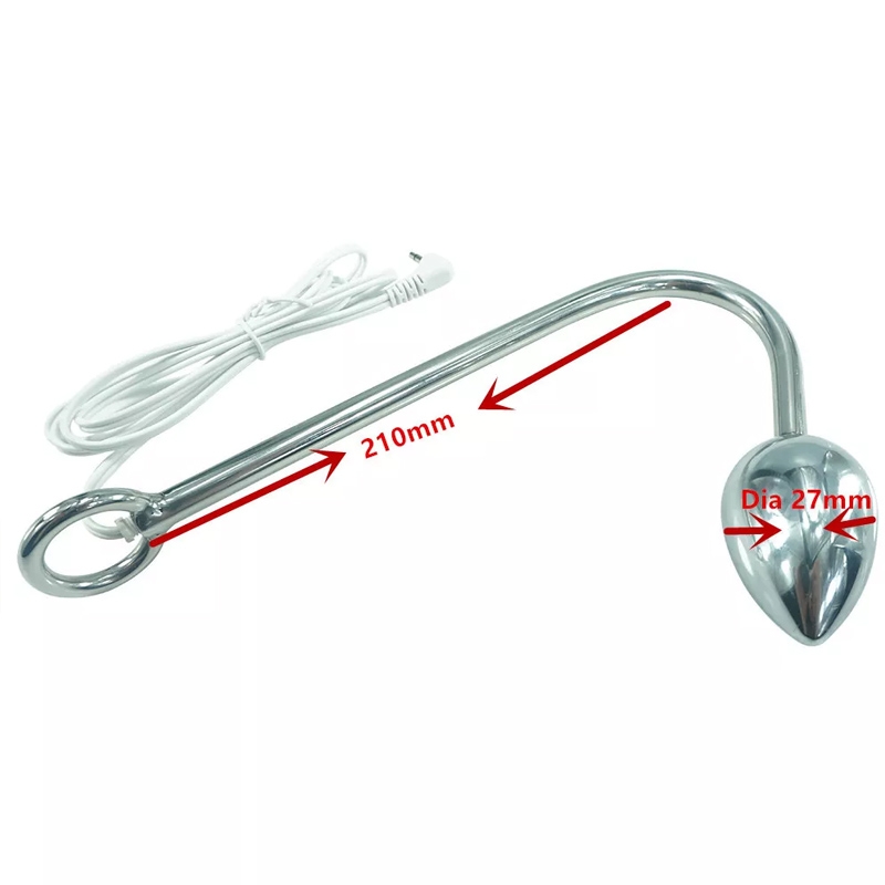 Electro Shock Stainless Steel Anal Hook Sex