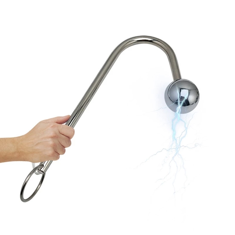 Electro Shock Stainless Steel Anal Hook Sex