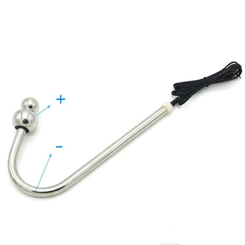 Electro Shock Stainless Steel Anal Hook Sex